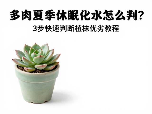 分级处理与植株优劣的最终判定