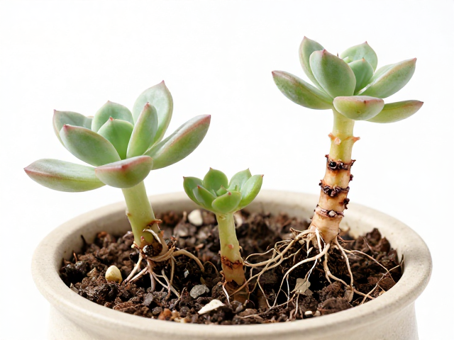 多肉砍头苗服盆了吗？3步快速判断植株优劣好坏教程