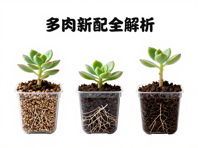 多肉新苗上盆教程，颗粒铺面与土壤配比全解析