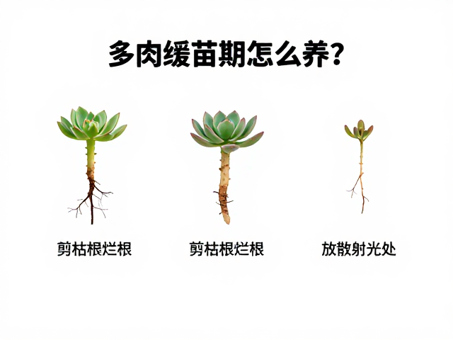 多肉缓苗期怎么养？剪枯根烂根，放散射光处，完整养护指南