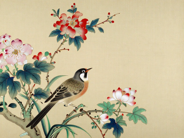 花鸟画珐琅的艺术渊源与工艺特质