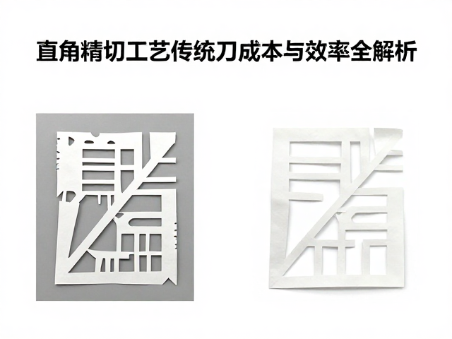 直角精切工艺对比传统剪纸,刀模开模成本与效率全解析