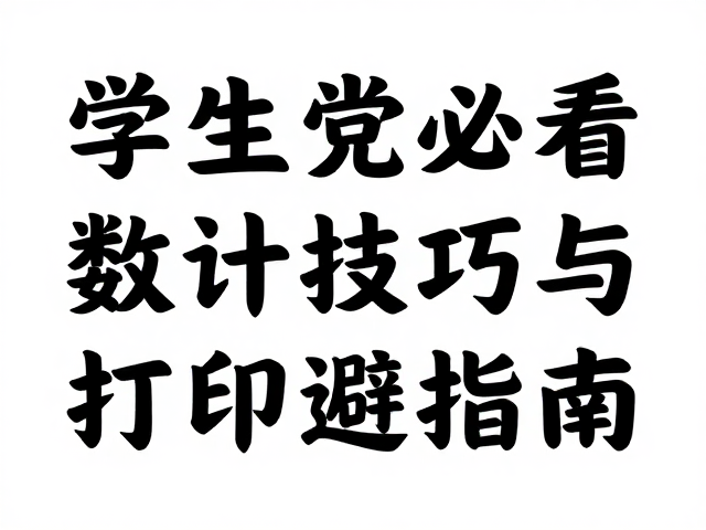 学生党必看,数码快印手写字体标题设计技巧与打印避坑指南