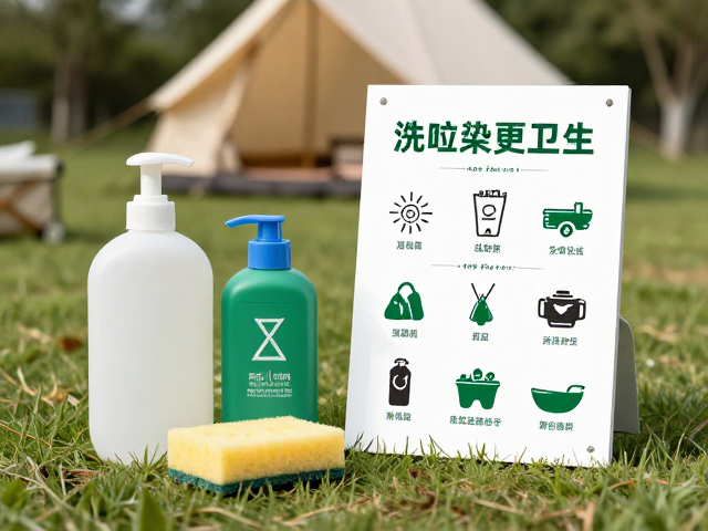 露营必备，便携洗涤套装搭配营地垃圾分类指南，选对洗碗海绵更卫生
