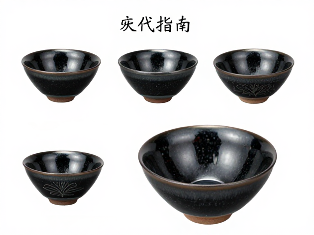 宋代斗茶黑釉盏使用指南，耀州窑刻花特征与温水清洗法