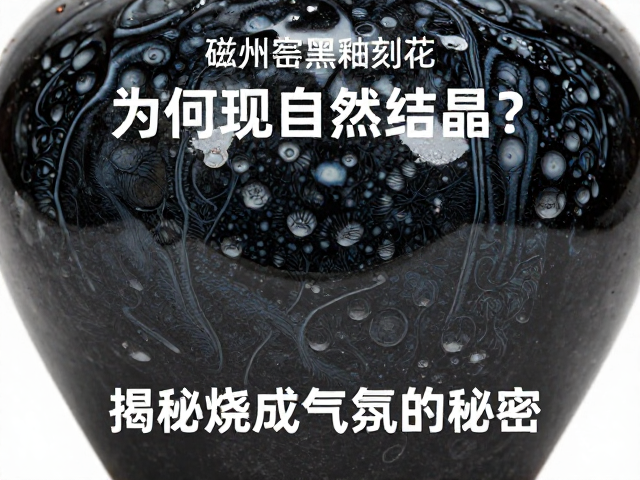 磁州窑黑釉刻花为何现自然结晶？揭秘烧成气氛的秘密