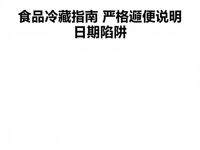 日期陷阱:保质期与保存条件的从属关系