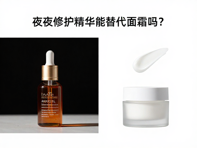 夜间修护精华能替代面霜吗?根据肤质选对才有效