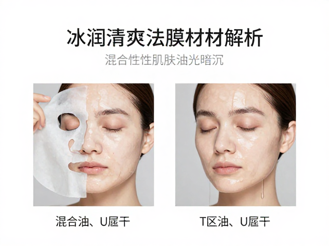 冰润清爽面膜怎么选？膜布材质解析，专治混合性肌肤油光暗沉