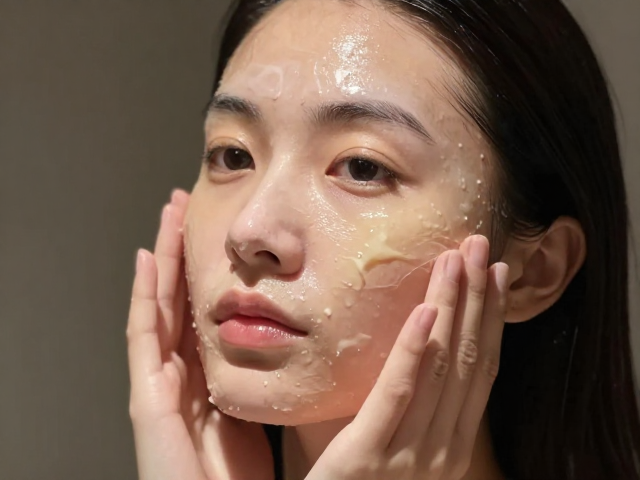 温水洁面后薄涂睡眠面膜,抗老紧致过夜修护,告别暗沉松弛