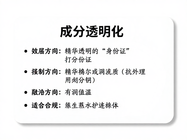 成分透明化!精华含量充足,揭秘日常补水护理的正确打开方式