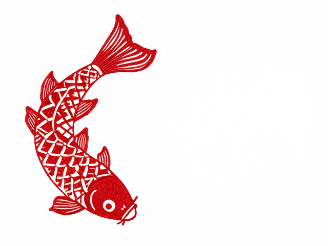 非遗十字挑花鱼纹装饰画，传统工艺与现代美学的完美融合