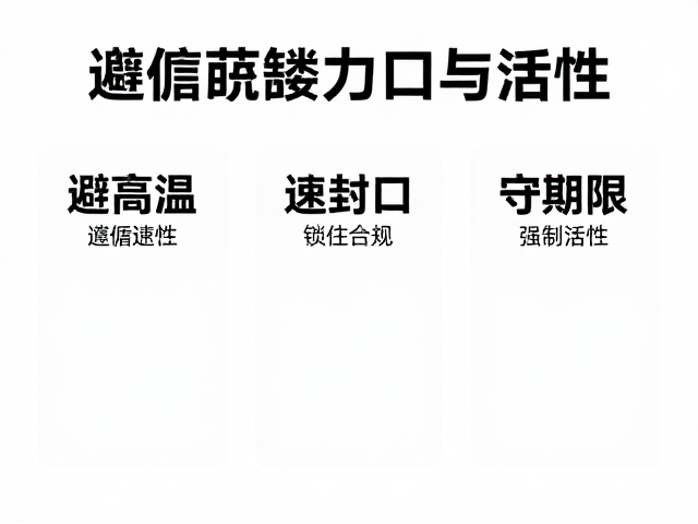 守期限:严格遵循时间窗口以确保护效