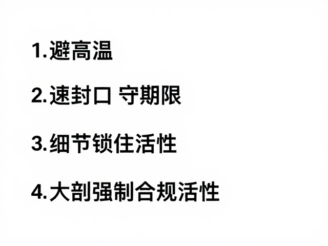 速封口:阻断氧化与湿气侵入的关键动作