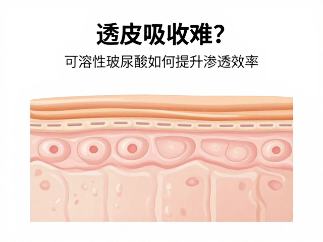 透皮吸收难?可溶性玻尿酸如何提升渗透效率