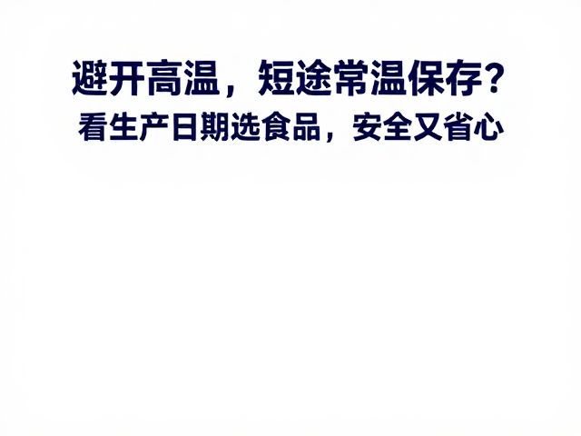 避开高温，短途常温保存？看生产日期选食品，安全又省心