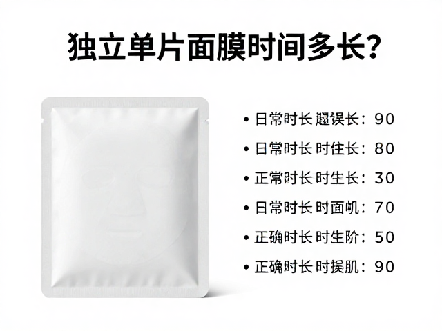 独立单片面膜的最佳敷面时长解析