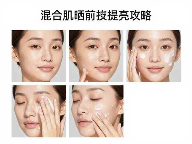 混合肌晒前护肤的分区操作指南
