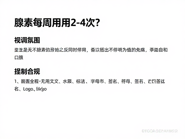 腺苷每周用2-4次?出现不适及时停用,安全护肤指南