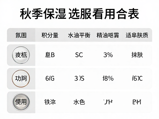 核心保湿成分的功能解析与选择逻辑