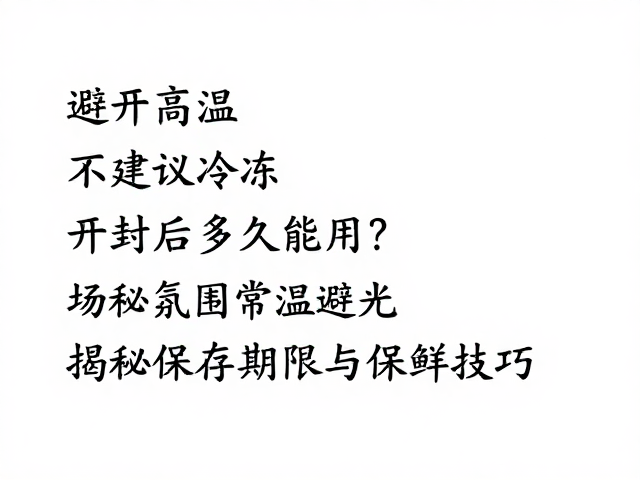 常温避光:部分特殊品类的适宜归宿
