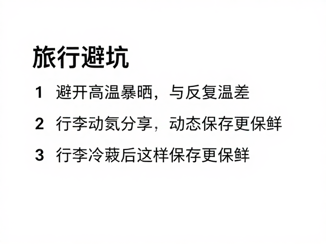 科学分装与动态温控策略