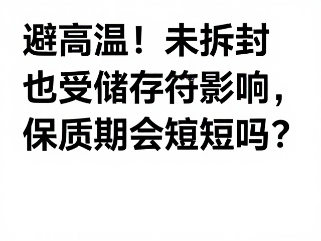 高温环境对未拆封食品保质期的潜在影响