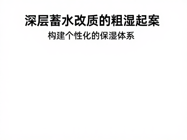 精准匹配成分:构建个性化的保湿体系