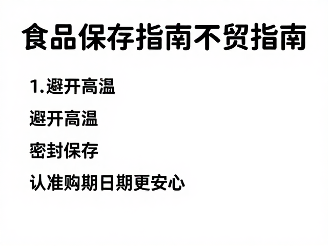 密封保存的核心作用与操作要点