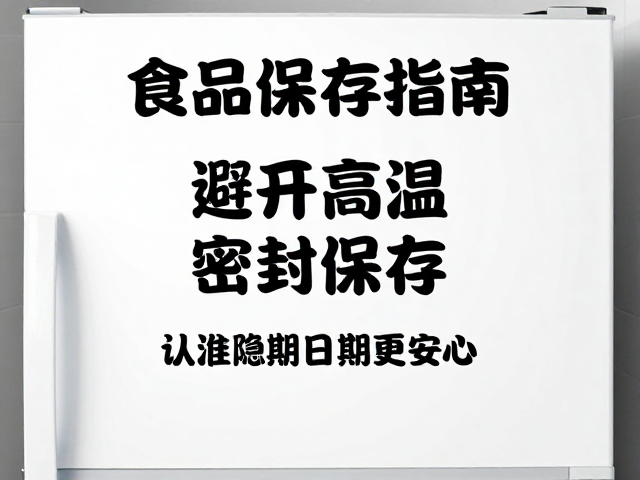 科学管理冰箱与食品存放策略