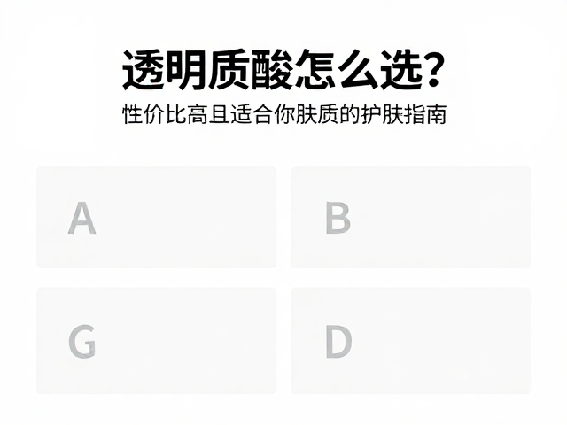肤质差异下的成分匹配逻辑
