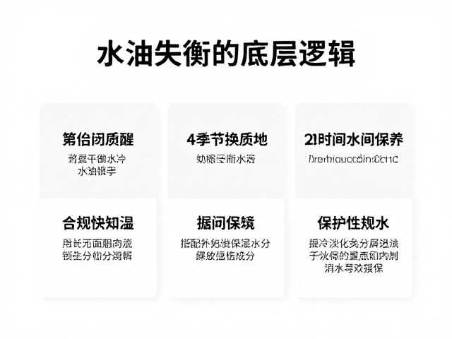 如何平衡水油?根据季节换质地,用封闭保湿锁住水分