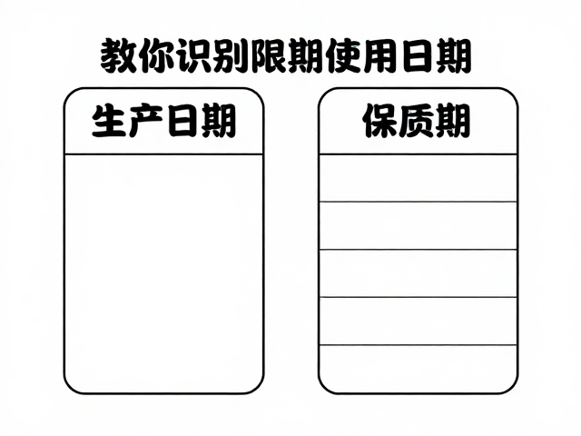 认清标签:区分“生产日期”与“保质期”的核心差异