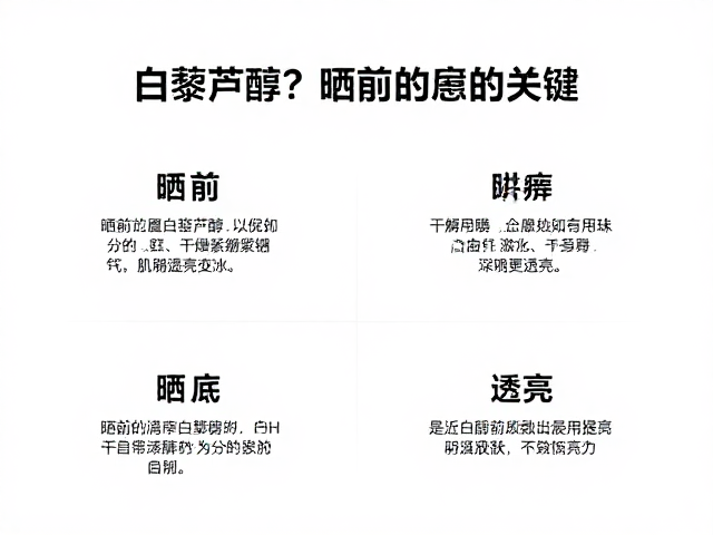 白藜芦醇在防晒前的角色定位与科学机制