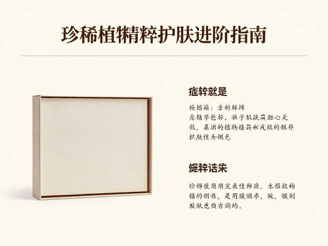 珍稀植物精粹护肤进阶指南,高定礼盒包装解析与选购建议