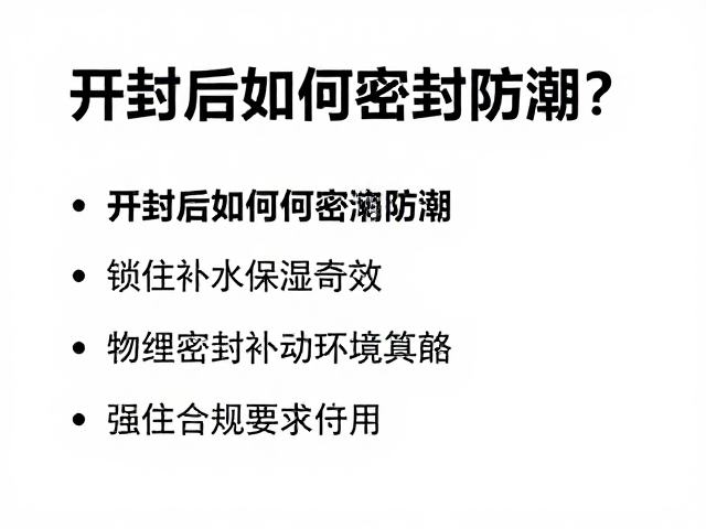 物理密封与环境控制的双重策略