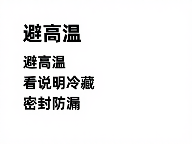 看说明：严格遵循标签指引的冷藏逻辑