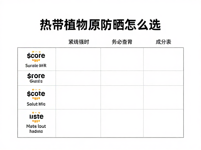 热带植物原料防晒怎么选?紫外线强时务必查看成分表