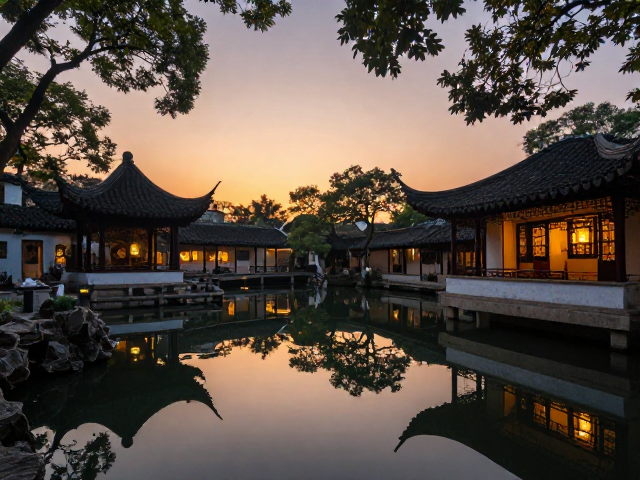 园林借景与框景:苏州园林与杭州西湖的意境表达