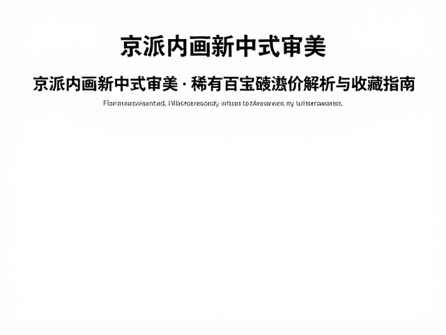 稀有百宝嵌工艺的稀缺性与价值逻辑