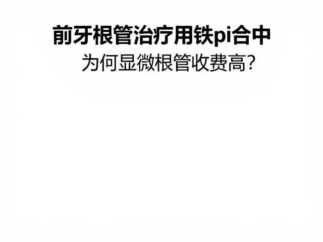 前牙根管治疗用镍钛合金,为何显微根管收费高?