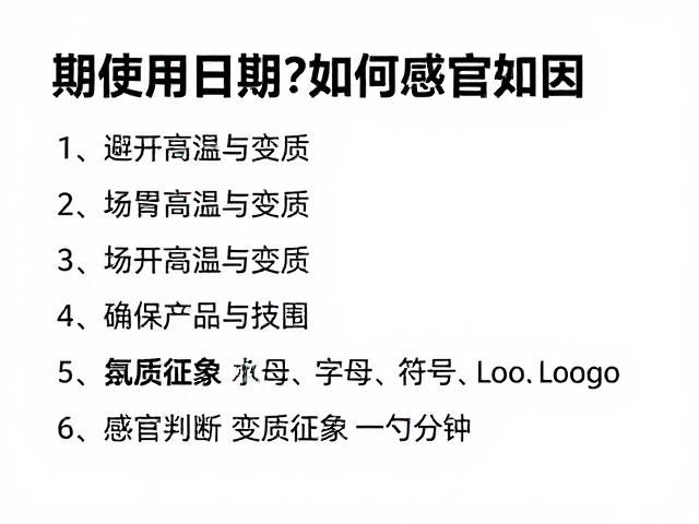 变质征象与感官判断的实战技巧