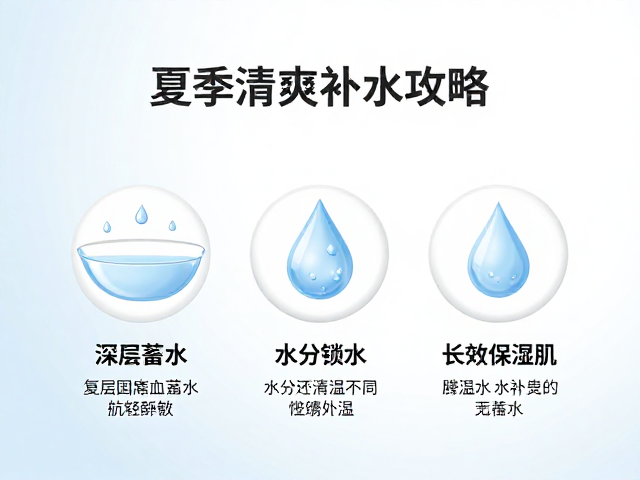 夏季清爽补水攻略,深层蓄水锁水,打造长效保湿肌