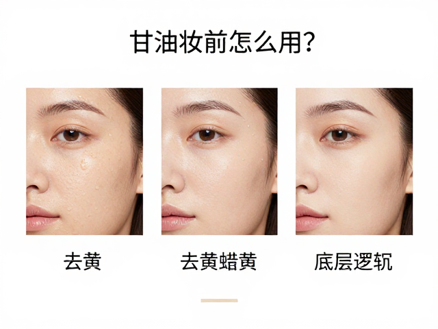 甘油妆前怎么用？3招击退面部蜡黄，底妆透亮不暗沉