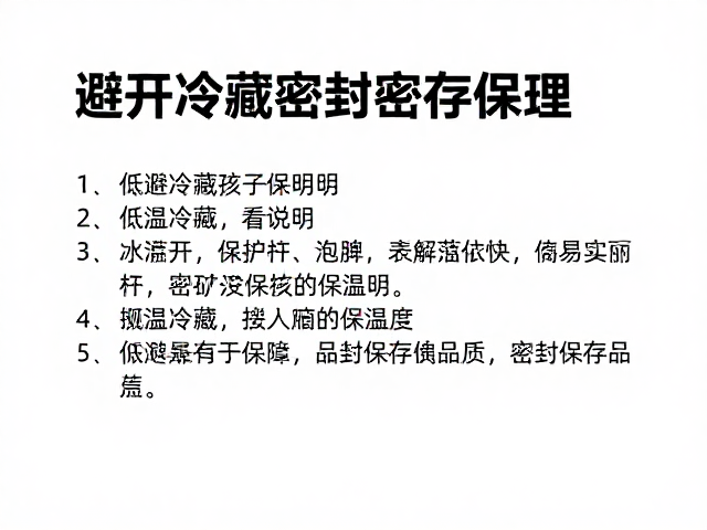 规避极端温度是保鲜核心