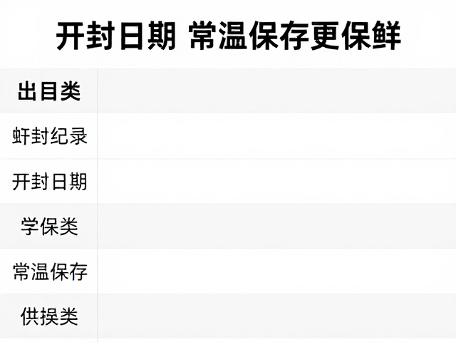 数据化记录与保鲜效果的关联
