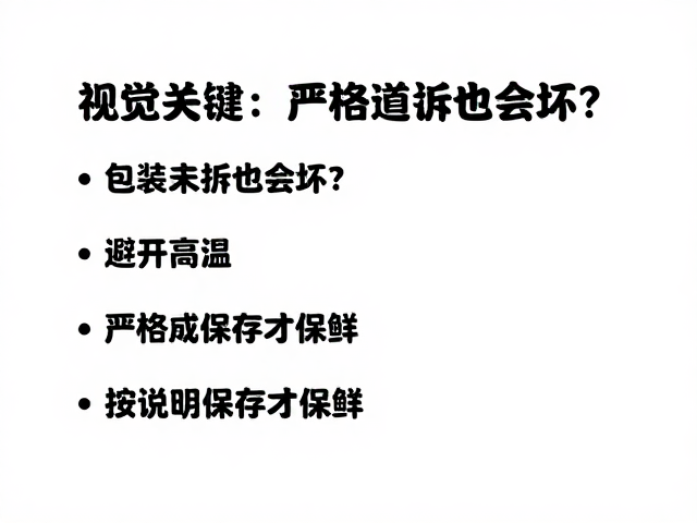 严格遵循说明保存