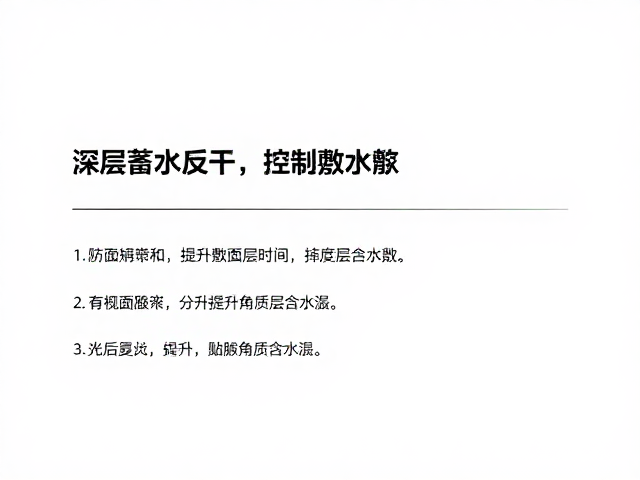 提升角质层含水量的日常策略