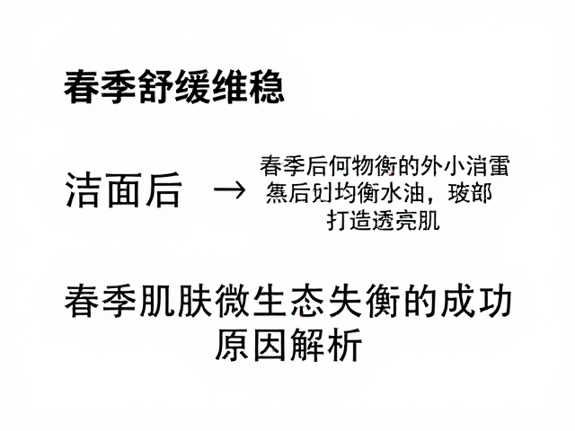 春季舒缓维稳,洁面后如何均衡水油,打造透亮肌