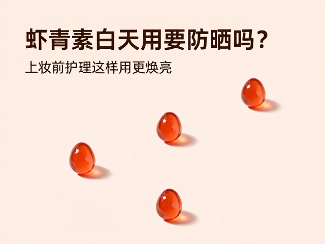虾青素白天用要防晒吗?上妆前护理这样用更焕亮